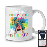 Goodbye Kindergarten Hello 1st Grade, Colorful Graduation Dabbing Girl, Student Graduate Group T-Shirt