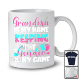 Grandma Is My Name, Lovely Mother's Day Gender Reveal Keeper Of The Gender, Grandma Family T-Shirt