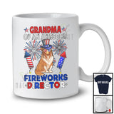 Grandma Of An Awesome Fireworks Director, Lovely 4th Of July Sheltie, Fireworks Patriotic T-Shirt