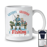 Grandpa And Grandson Fishing Partners For Life, Joyful Father's Day Family, Matching Fishing T-Shirt