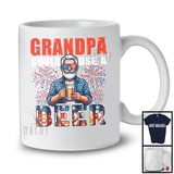 Grandpa Could Use A Beer, Awesome 4th Of July Drinking Beer Fireworks, Patriotic Family Group T-Shirt