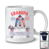 Grandpa Of An Awesome Fireworks Director, Lovely 4th Of July American Flag, Family Patriotic T-Shirt