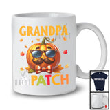 Grandpa Of The Patch; Adorable Thanksgiving Pumpkin Face; Fall Leaves Family Group T-Shirt