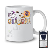 Grandpa, Creepy Halloween Costume Witch Boo Ghost Lover, Pumpkin Matching Family Group T-Shirt