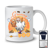 Granny Is My Boo, Lovely Halloween Ghost Sunglasses Bow Tie, Moon Matching Family Group T-Shirt