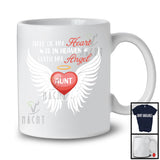 Half Of My Heart In Heaven Aunt, Awesome Mother's Day Heart Wings, Memories Family T-Shirt