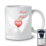 Half Of My Heart In Heaven Grandma, Awesome Mother's Day Heart Wings, Memories Family T-Shirt
