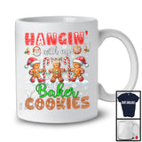 Hangin' With My Baker Cookies; Lovely Christmas Lights Three Gingerbreads; Snowing T-Shirt