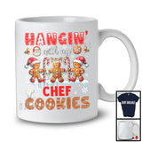 Hangin' With My Chef Cookies; Lovely Christmas Lights Three Gingerbreads; Snowing T-Shirt