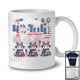 Happy 4th Of July, Adorable Three American Flag Opossum Sunglasses, Patriotic Animal Lover T-Shirt