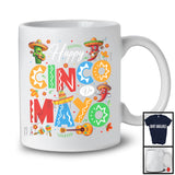 Happy Cinco De Mayo, Lovely Mexican Chili Cactus Sombrero Guitar, Proud Mexican Family T-Shirt
