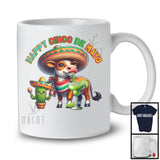 Happy Cinco De Mayo, Lovely Mexican Cow Sombrero Drinking Margarita Lover, Family Group T-Shirt