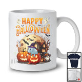 Happy Halloween, Adorable Halloween Costume Manatee Witch, Moon Pumpkin Wild Animal Lover T-Shirt