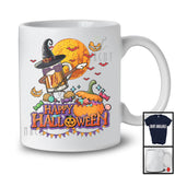 Happy Halloween, Cheerful Zombie Witch Beer Dabbing, Drinking Lover Drunker Team T-Shirt