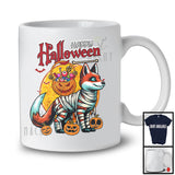Happy Halloween, Horror Halloween Costume Mummy Fox, Carved Pumpkin Candy Lover T-Shirt