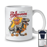 Happy Halloween, Horror Halloween Costume Mummy T-Rex, Carved Pumpkin Candy Lover T-Shirt