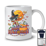 Happy Halloween, Joyful Halloween Costume Witch Pizza Dabbing, Pumpkin Candy Lover T-Shirt