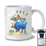 Happy Hanukkah; Lovely Chanukah Goat Wearing Kippah; Farm Animal Farmer Menorah Family T-Shirt