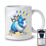 Happy Hanukkah; Lovely Chanukah Rabbit Wearing Kippah; Wild Animal Lover Menorah Family T-Shirt
