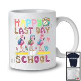 Happy Last Day Of School, Happy Summer Vacation Three Leopard Flamingo, Student Teacher T-Shirt