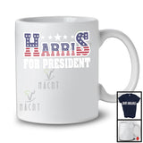 Harris For President; Cool Election Vote 2024 America Flag Lover; Matching Family Group T-Shirt