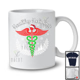 Healthy Holidays; Awesome Christmas Santa Caduceus Medical Symbol; Nursing Nurse Group T-Shirt