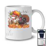 Heartbeat Turkey Nurse With Fall Tree; Wonderful Thanksgiving Turkey Nursing; Pumpkins T-Shirt