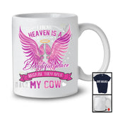 Heaven Is A Beautiful Place They Have My Cow, Lovely Cow In Heaven, Wings Memories T-Shirt