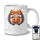 Hedgehog Costume Cosplay With Bow Tie, Lovely Halloween Wild Animal Lover, Matching Group T-Shirt