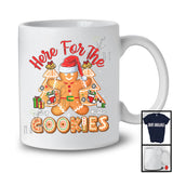 Here For The Cookies; Adorable Christmas Tree Cookies Gingerbread Santa; Baker Baking Group T-Shirt