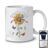 Hispanic Heritage Month; Lovely Leopard Sunflower Flag Butterfly; Latino Americans Family Group T-Shirt