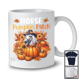 Horse Pumpkin Patch; Lovely Thanksgiving Horse In Pumpkin; Farm Animal Farmer Lover T-Shirt
