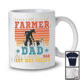 I Am A Farmer Dad Definition Cooler, Wonderful Father's Day Vintage Retro, Proud Careers T-Shirt