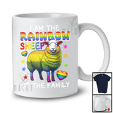 I Am The Rainbow Sheep Of The Family, Lovely LGBTQ Pride Sheep Animal, Gay Family Farmer T-Shirt