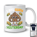 I Ate Corn Yesterday, Sarcastic Halloween Costume Poops Corn, Matching Friends Family Group T-Shirt