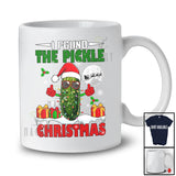 I Found The Pickle Christmas; Fantastic X-mas Santa Pickle Sunglasses; Adult Couple T-Shirt