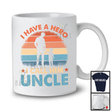 I Have A Hero I Call Him Uncle, Proud Father's Day Vintage Retro, Matching Family Group T-Shirt