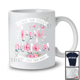 I Have Two Titles Aunt And Dog Mom, Awesome Mother's Day Floral Flowers, Family Group T-Shirt