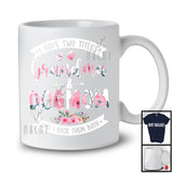 I Have Two Titles Grandma And Dog Mom, Awesome Mother's Day Floral Flowers, Family Group T-Shirt