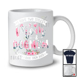 I Have Two Titles Mom And Dog Mom, Awesome Mother's Day Floral Flowers, Family Group T-Shirt