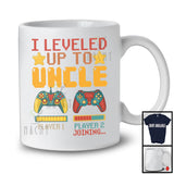 I Leveled Up To Uncle, Amazing Father's Day Gamer, Vintage Pregnancy Announcement Family T-Shirt