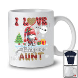 I Love Being An Aunt; Wonderful Christmas Leopard Red Plaid Gnome; X-mas Family Group T-Shirt