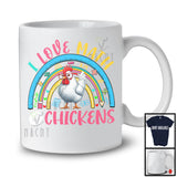 I Love Math And Chickens, Lovely Math Teacher Animal Lover, School Student Teacher Group T-Shirt
