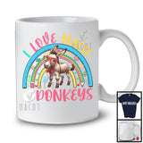 I Love Math And Donkeys, Lovely Math Teacher Animal Lover, School Student Teacher Group T-Shirt