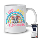 I Love Math And Elephants, Lovely Math Teacher Animal Lover, School Student Teacher Group T-Shirt