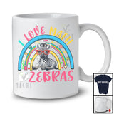 I Love Math And Zebras, Lovely Math Teacher Animal Lover, School Student Teacher Group T-Shirt