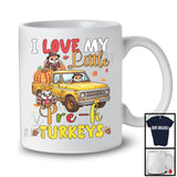 I Love My Little Pre-K Turkeys; Lovely Thanksgiving Pumpkin Turkey Pickup Truck; Teacher T-Shirt