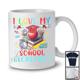 I Love My School Secretary, Adorable Last Day Of School Graduation, School Secretary Group T-Shirt