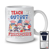I Teach The Cutest Firecracker, Adorable 4th Of July Patriotic Three Gnomes, Teacher Group T-Shirt