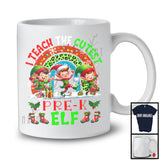 I Teach The Cutest Pre-K Elf; Amazing Christmas Leopard Rainbow; Assistant Teacher T-Shirt